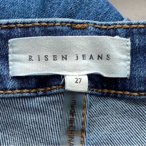 Risen Jeans Dark Stone Wash High-Rise Wide Leg Cargo Jeans Size 27 Y2K Revival - Picture 10 of 16